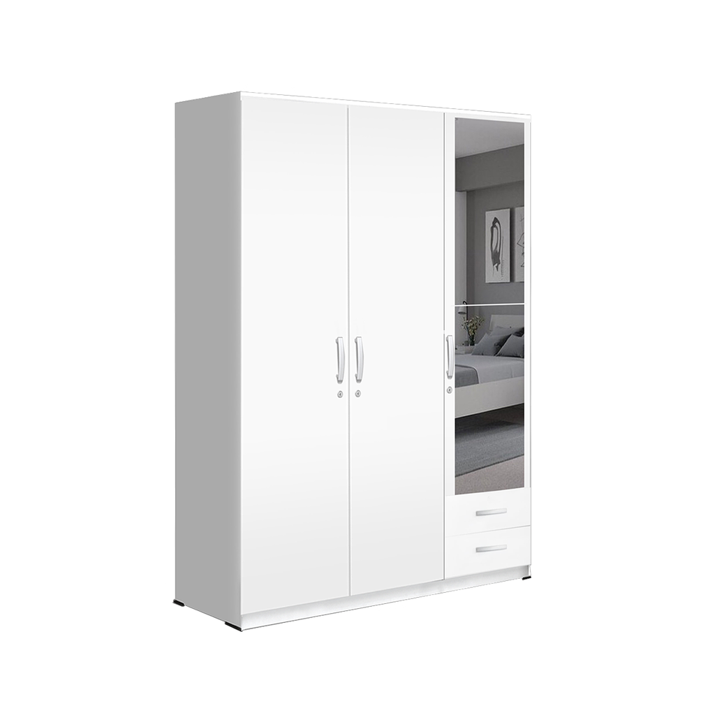 WARDROBE 3 DOORS WHITE