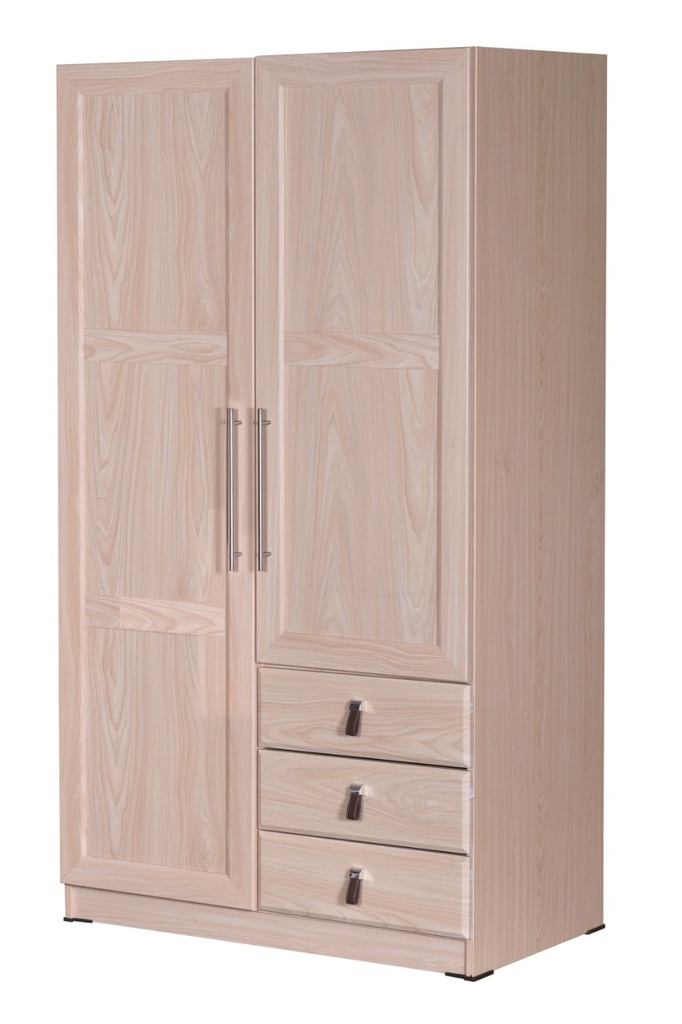 WARDROBE LOTUS TWO DOORS NATURAL