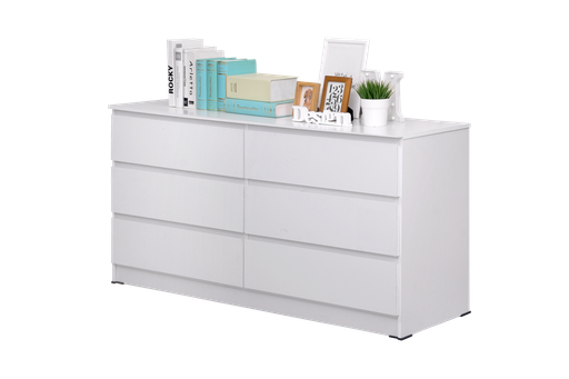 LILY 6 DRAWERS SNOOZE WHITE