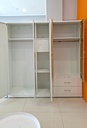 STEEL XR SLIDING WARDROBE 5 DOOR WHITE