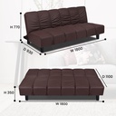SOFABED SAFIRA BROWN
