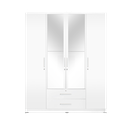 WARDROBE 4 DOORS WHITE