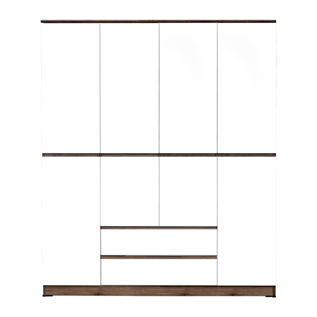LEMARI PAKAIAN LARGE SANTORINI SONOMA OAK BROWN