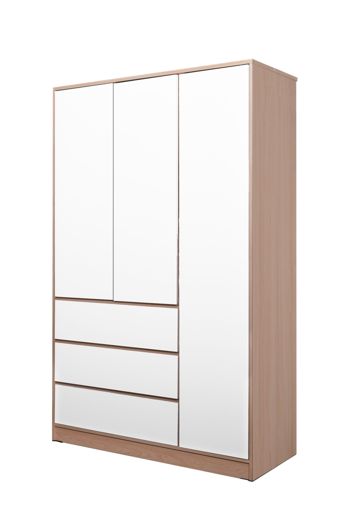 WARDROBE GARVIN THREE DOORS NATURAL