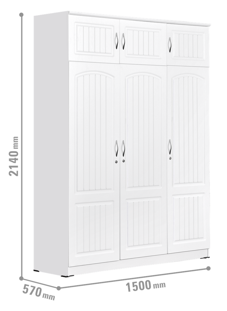 WARDROBE LPXD 4817 GREY