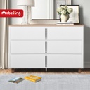 AKSEL CHEST 6 DRAWER WHITE
