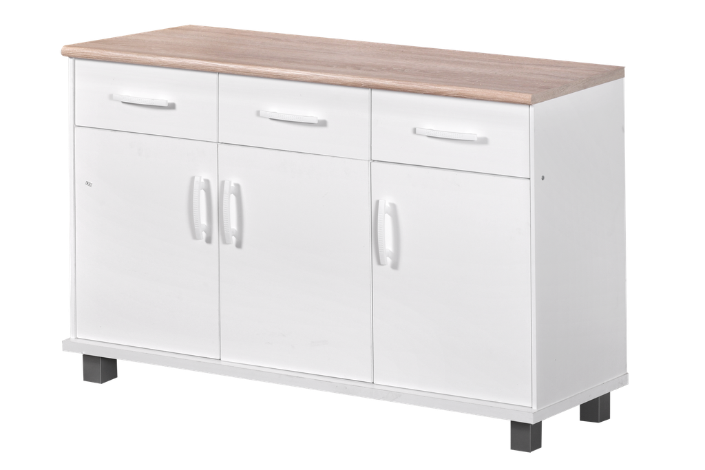 KITCHEN SET BAWAH 3 PINTU LUNA PUTIH