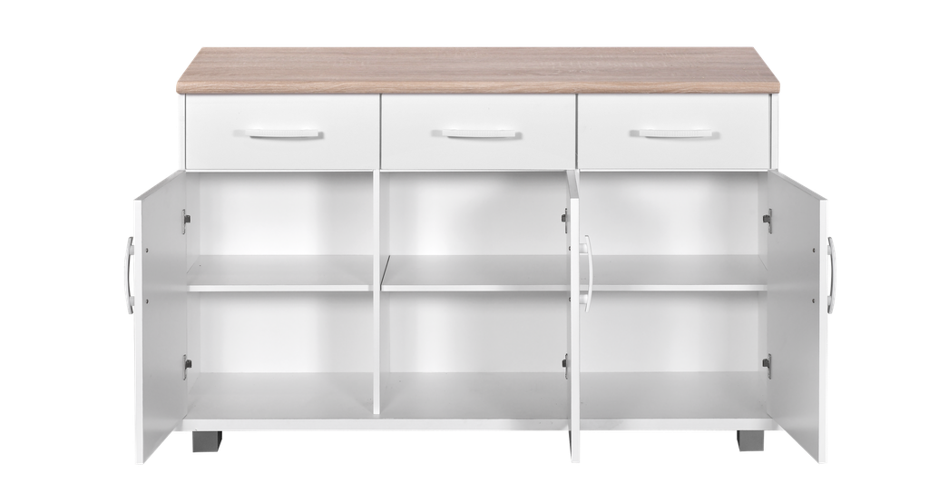 KITCHEN SET BAWAH 3 PINTU LUNA PUTIH