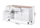KITCHEN SET BAWAH 3 PINTU LUNA PUTIH