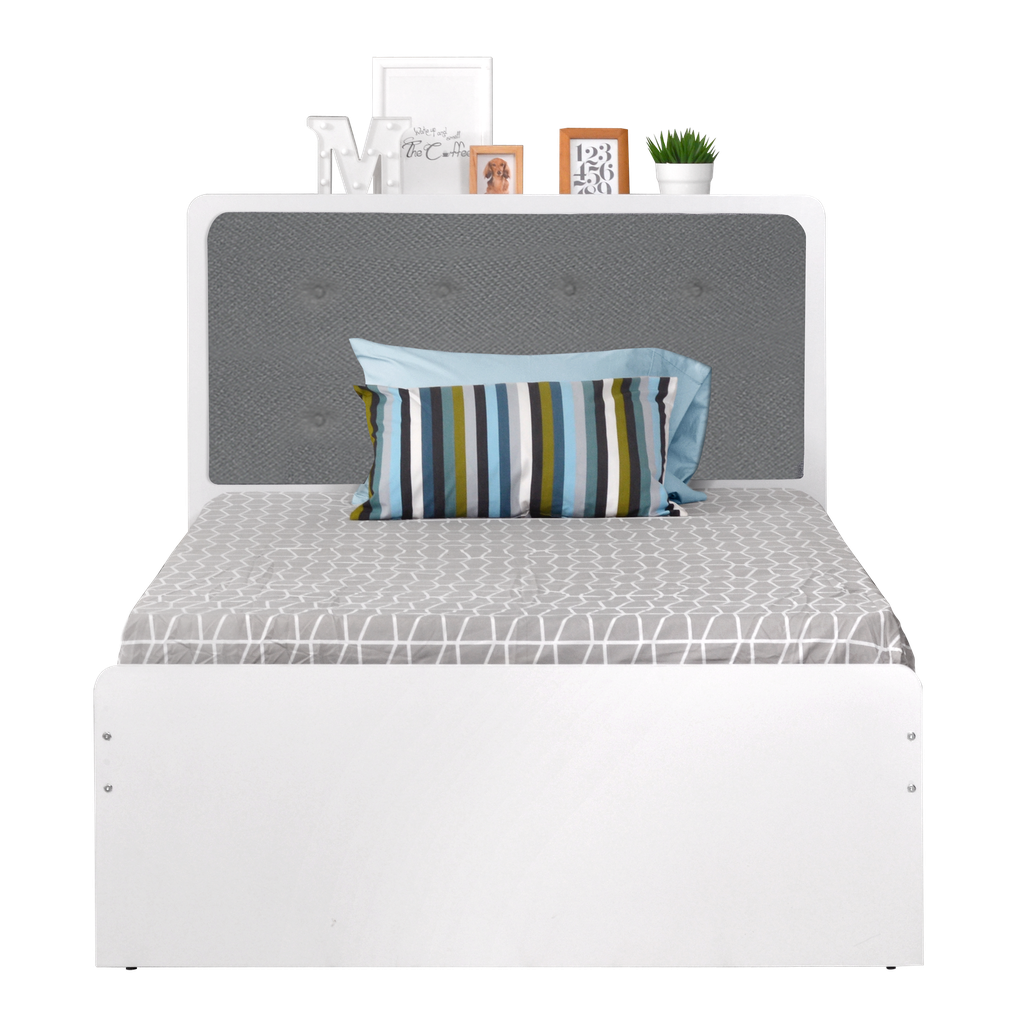 BED SINGLE ECLIPSE 120 x 200 WHITE