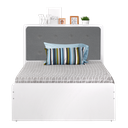 BED SINGLE ECLIPSE 120 x 200 WHITE