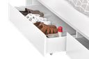 BED SINGLE ECLIPSE 120 x 200 WHITE