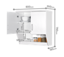 KITCHEN SET ATAS 2 PINTU LUNA PUTIH