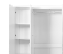 WARDROBE 5 DOORS WHITE