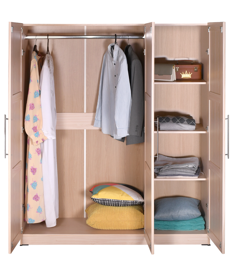 WARDROBE LOTUS THREE DOORS NATURAL