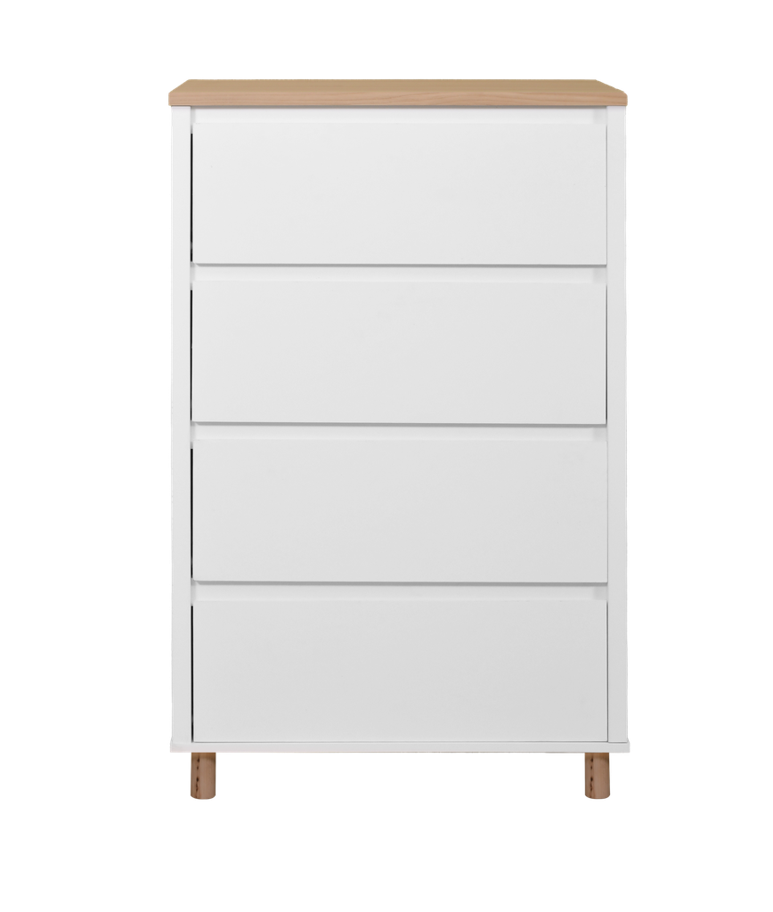 AKSEL CHEST 4 DRAWER WHITE