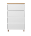AKSEL CHEST 4 DRAWER WHITE