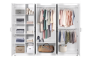 WARDROBE LAVENDER 6 DOORS WHITE