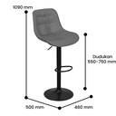 BAR STOOL H 9014 GREY