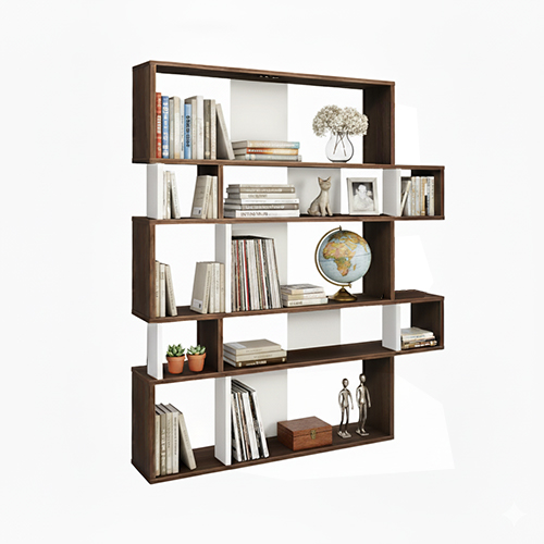 BOOK SHELF BROWN TEAK