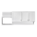 KITCHEN SET ATAS 3 PINTU LAVENDER 3D-M WHITE