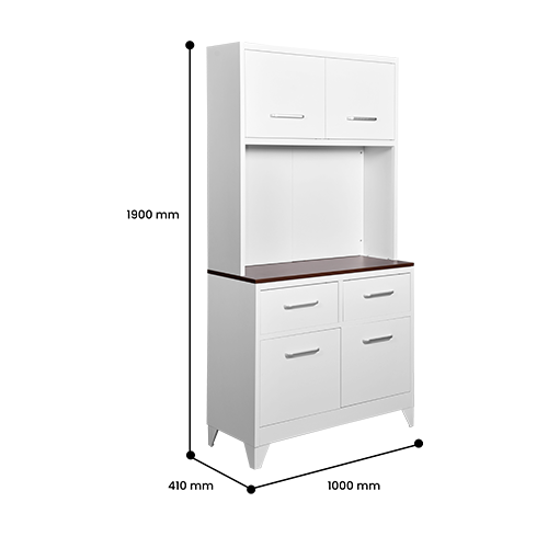 STEEL KITCHEN SET 002 WHITE