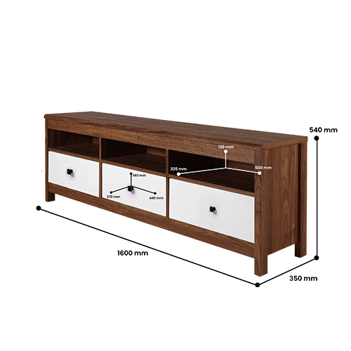 AUDIO VIDEO RACK 822A WALNUT JF