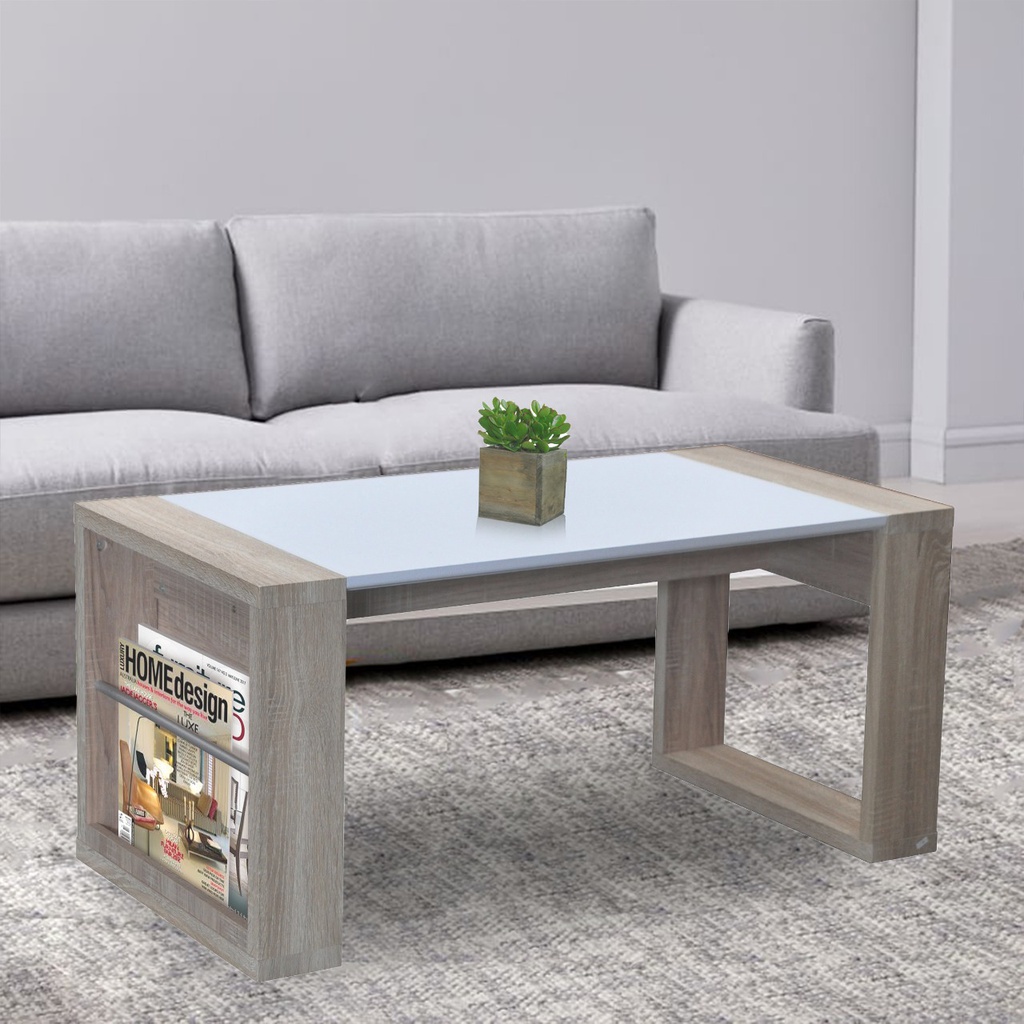 COOFEE TABLE 26125 SONOMA OAK WHITE