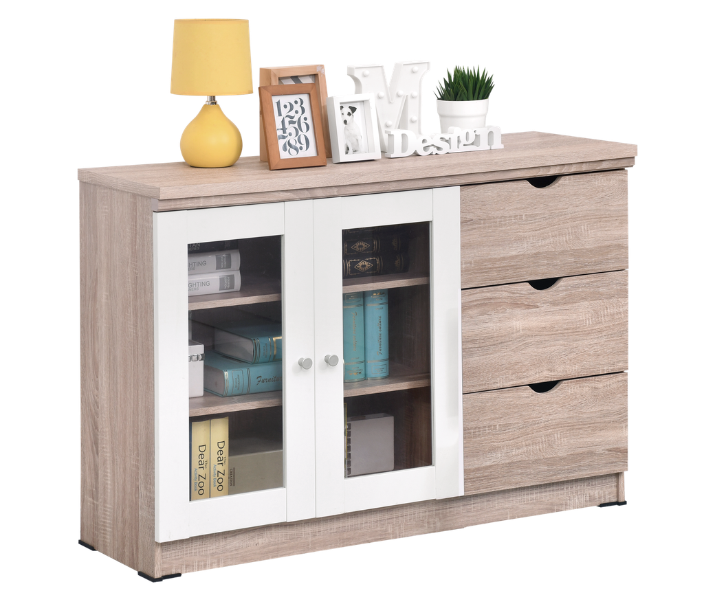 LEMARI HIAS RENDAH DENGAN 3 DRAWER