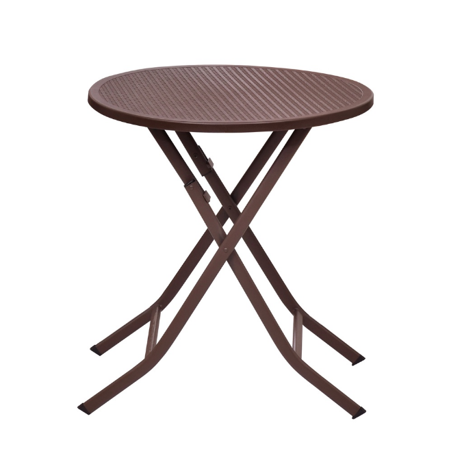 FOLDING TABLE 10# ROUND DIA 65 BROWN