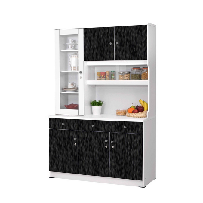 KITCHEN SET 3410 WHITE (PINTU SWIRL GOLD)