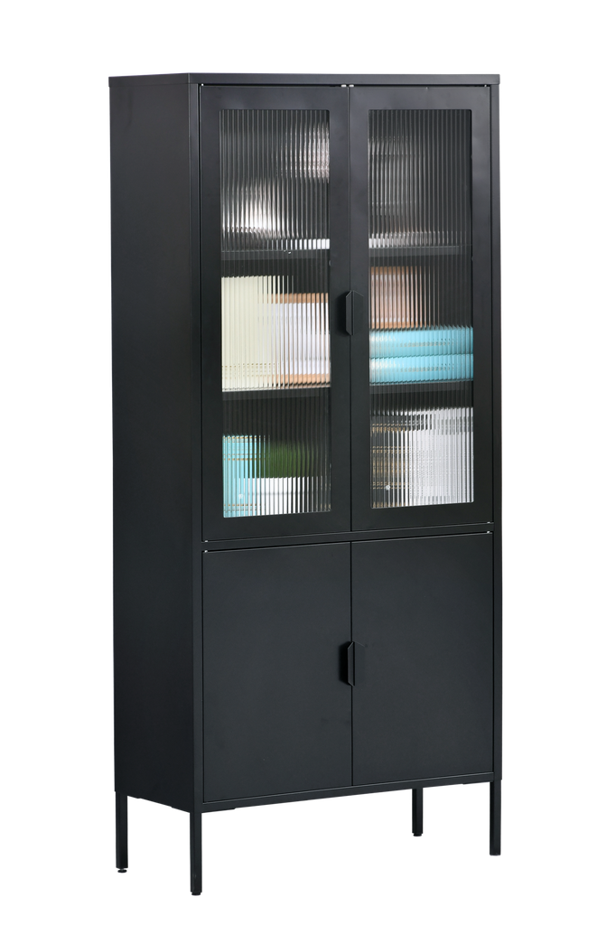 STEEL CABINET B06 WITH GLASS