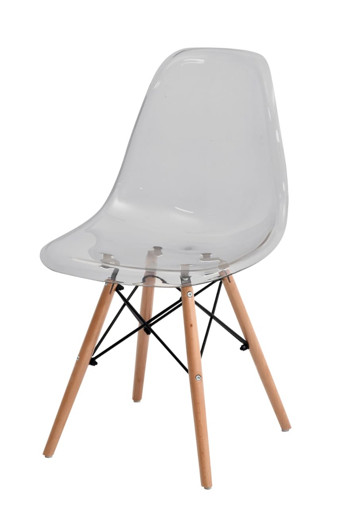 KURSI MILLENIAL TRANSPARANT GREY