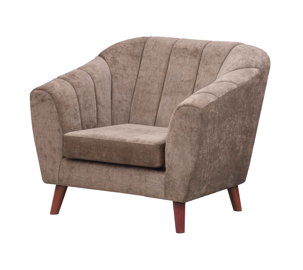 SOFA GRACE 1 SEATER VLINE TRUFFLE