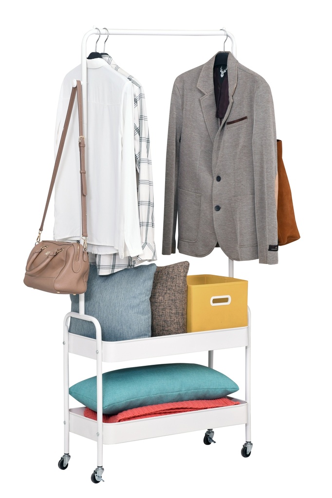 CLOTHING RACK WHITE