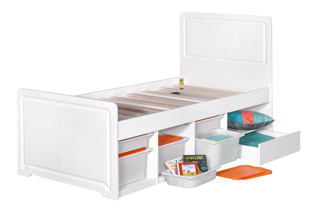 RANJANG TUNGGAL PLUS MULTIFUNCTION FROSTA 100 X 200 WHITE