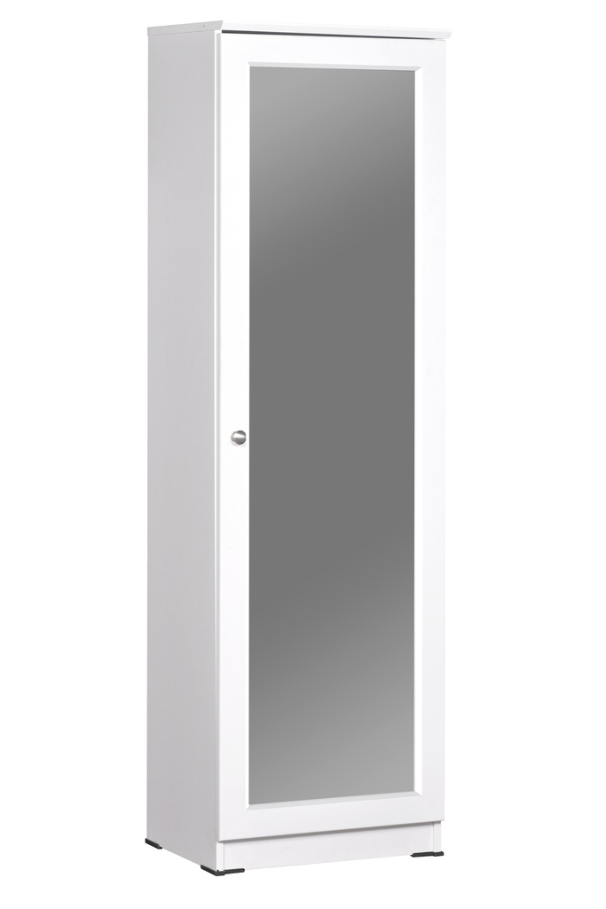 SHOE RACK WITH MIRROR LAVENDER WHITE