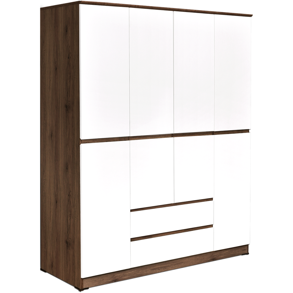 LEMARI PAKAIAN LARGE SANTORINI SONOMA OAK BROWN