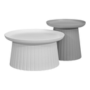 COFFEE TABLE PC5070 WHITE GREY DIA 50 DIA 70
