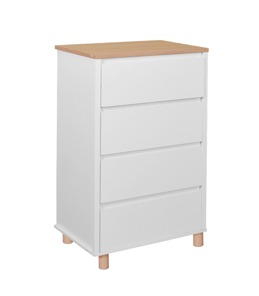 AKSEL CHEST 4 DRAWER WHITE