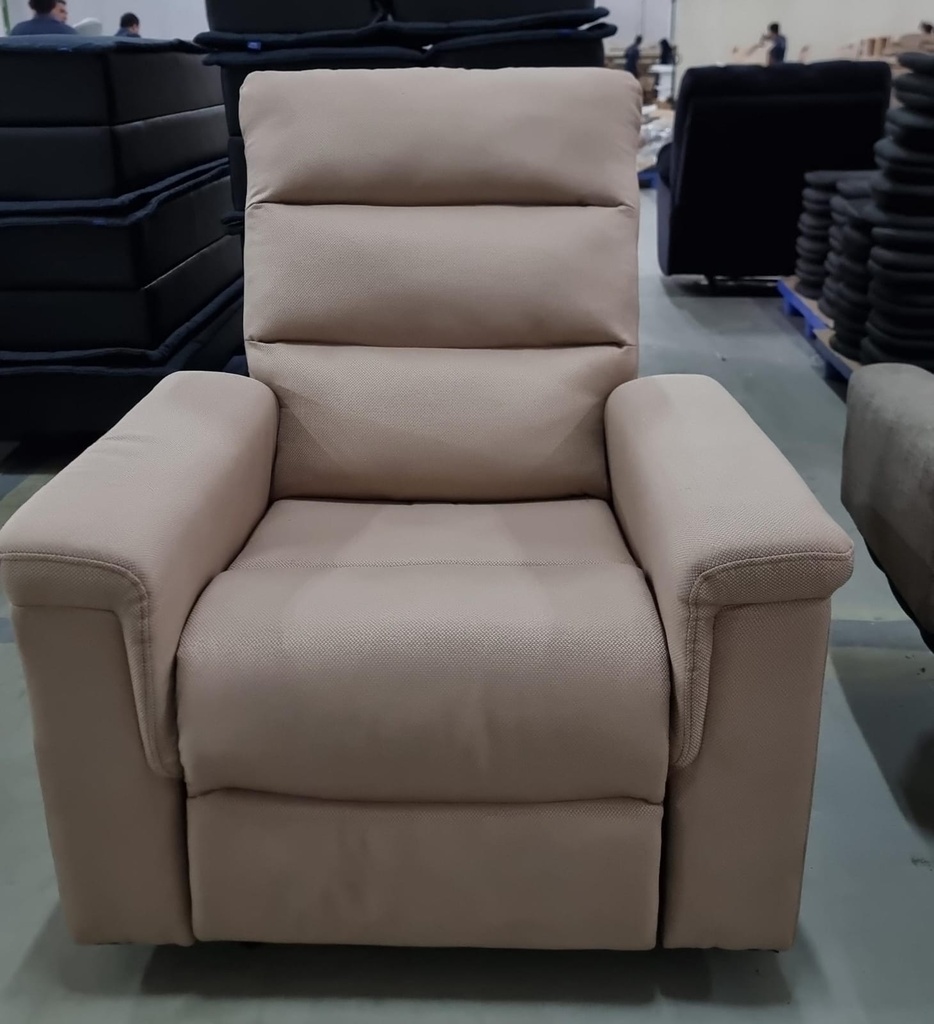 SOFA RECLAINER OSLO 1 SEATER A081 CREAM