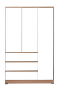 WARDROBE GARVIN THREE DOORS NATURAL