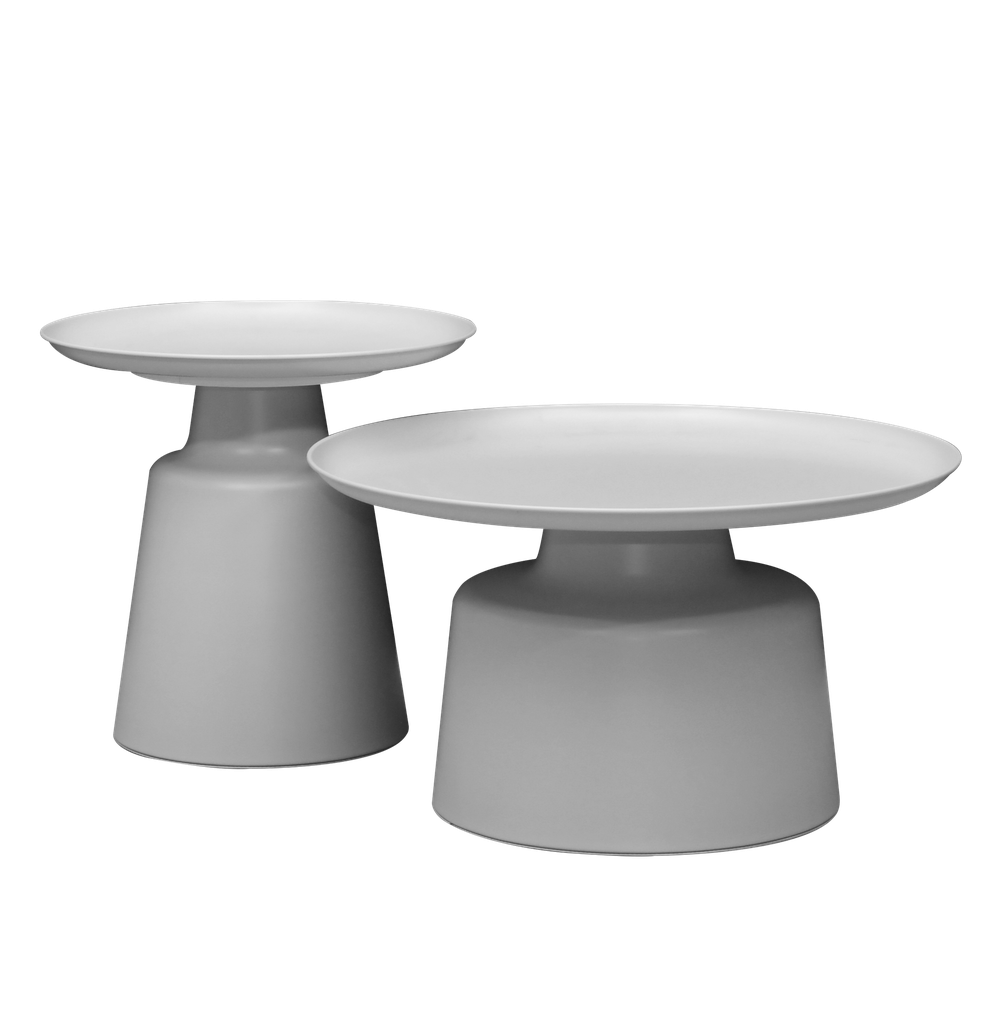 COFFEE TABLE 1932# DIA 70CM +50CM MILAN GREY