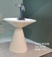 COFFEE TABLE 1955# DIA 50CM WHITE