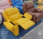 KIDS SOFA RECLINER BLUE