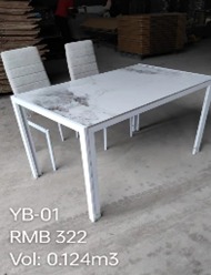 DINING TABLE YB-01  130*70 CM WHITE