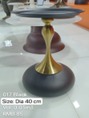 COFFEE TABLE 017-BL DIA 40 CM BLACK