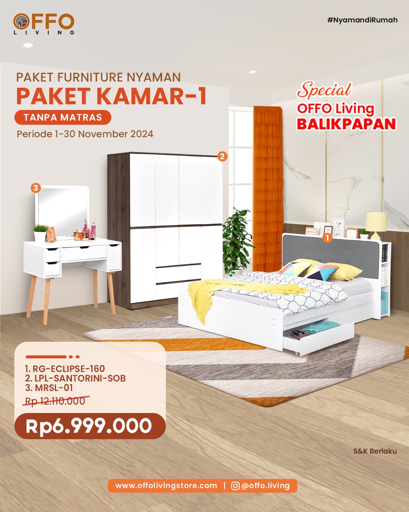 PAKET KAMAR 1 REG 3