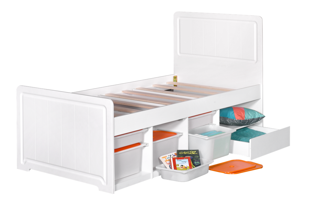 RANJANG TUNGGAL PLUS MULTIFUNCTION FROSTA 100 X 200 WHITE