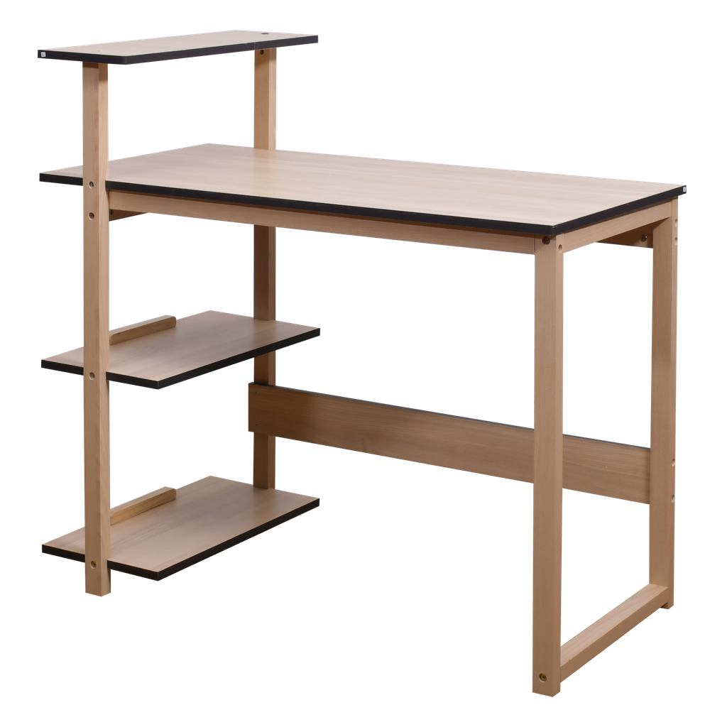 MEJA TULIS DENGAN RAK BUKU WINTER MAPLE